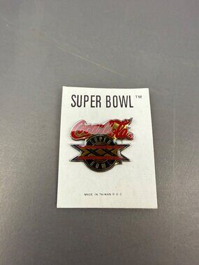Coca-Cola Super Bowl XXX Commemorative Pin Made In Taiwan Collectible NFL Memora